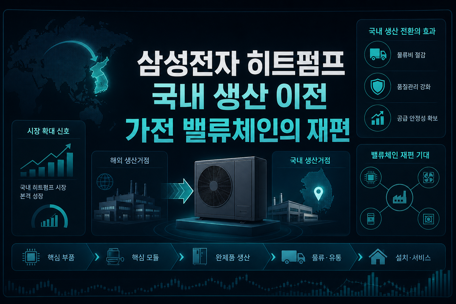 삼성전자 히트펌프 국내 생산 이전, 가전 밸류체인의 재편
