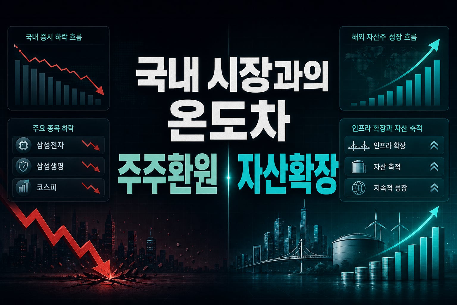 국내 시장과의 온도차, 주주환원 vs 자산확장