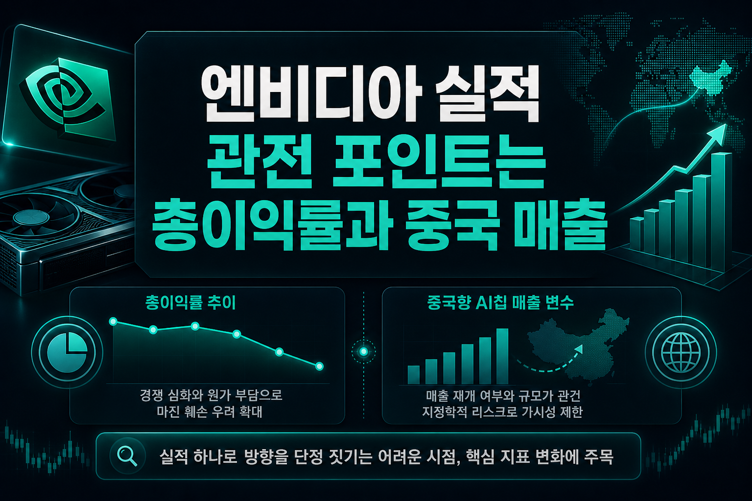 엔비디아 실적, 관전 포인트는 총이익률과 중국 매출