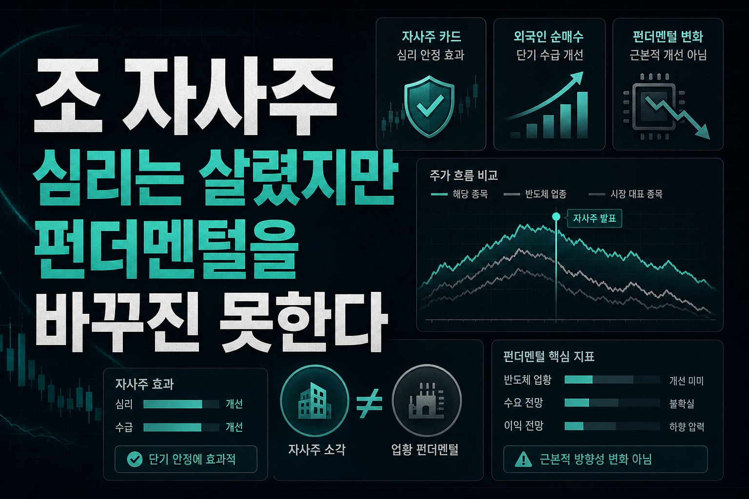 40조 자사주, 심리는 살렸지만 펀더멘털을 바꾸진 못한다