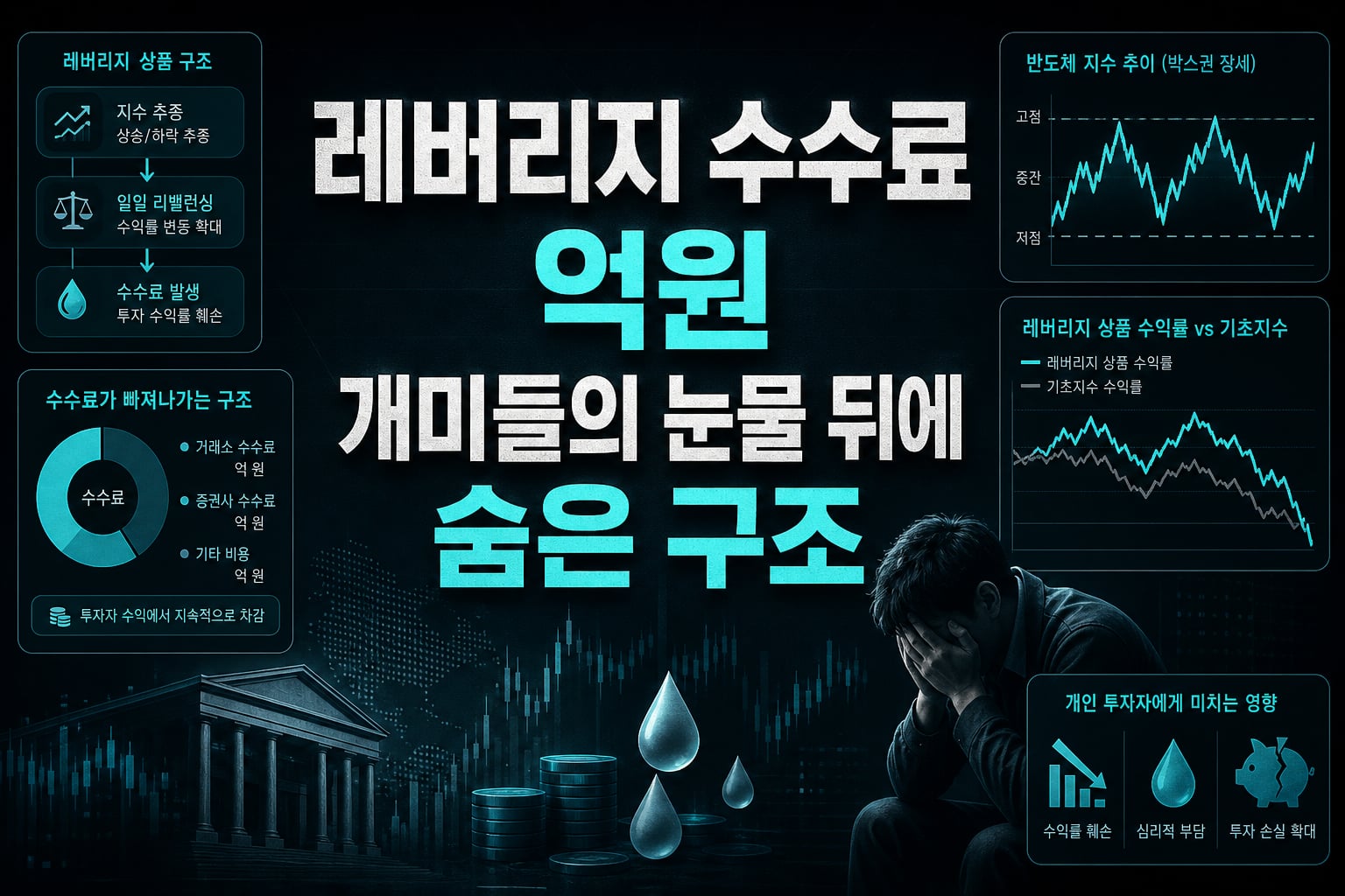 레버리지 수수료 1100억원, 개미들의 눈물 뒤에 숨은 구조
