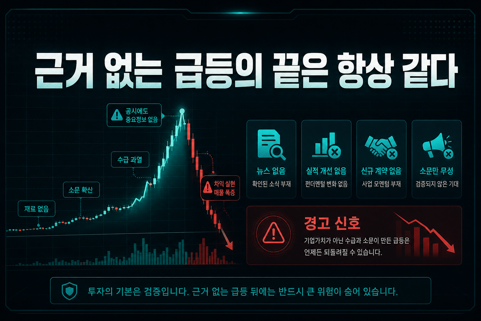 근거 없는 급등의 끝은 항상 같다