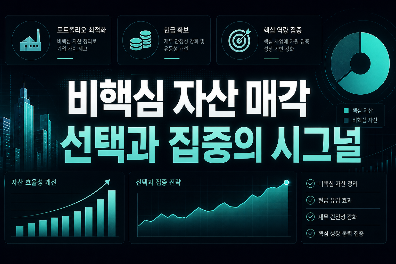 비핵심 자산 매각, 선택과 집중의 시그널