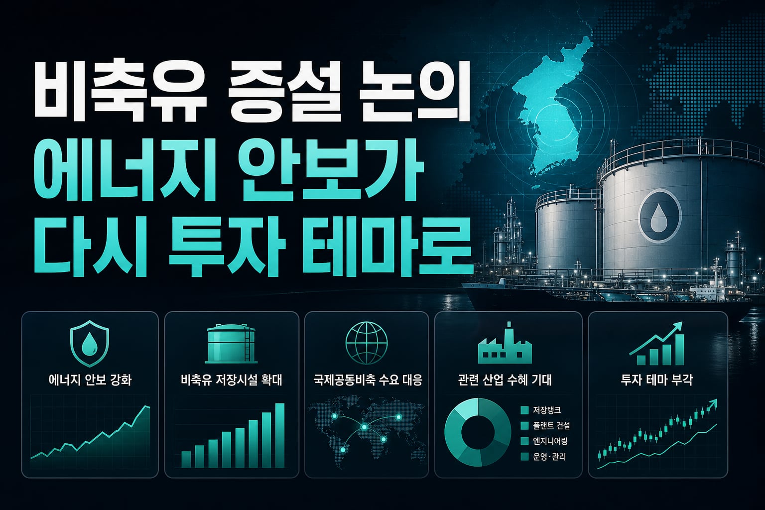 비축유 증설 논의, 에너지 안보가 다시 투자 테마로