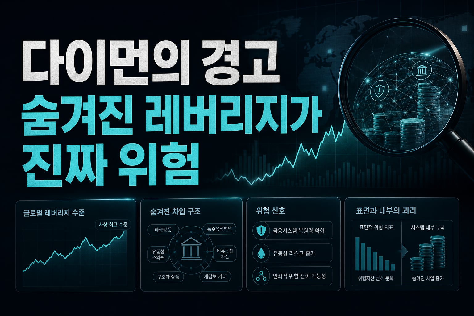 다이먼의 경고, 숨겨진 레버리지가 진짜 위험