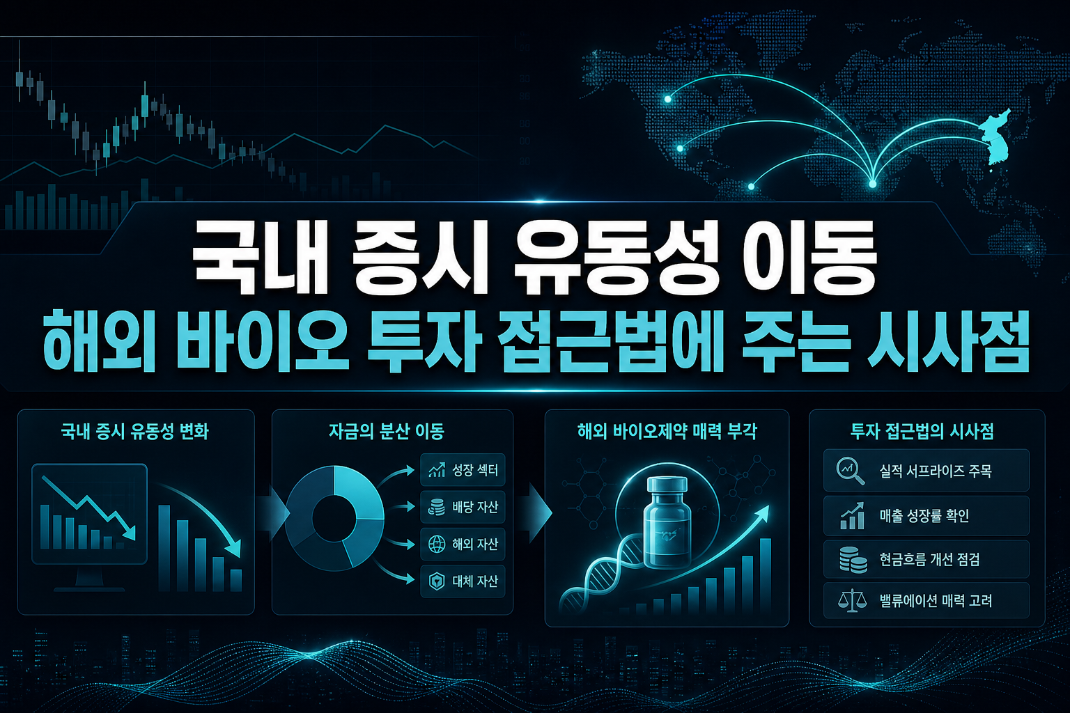 국내 증시 유동성 이동, 해외 바이오 투자 접근법에 주는 시사점