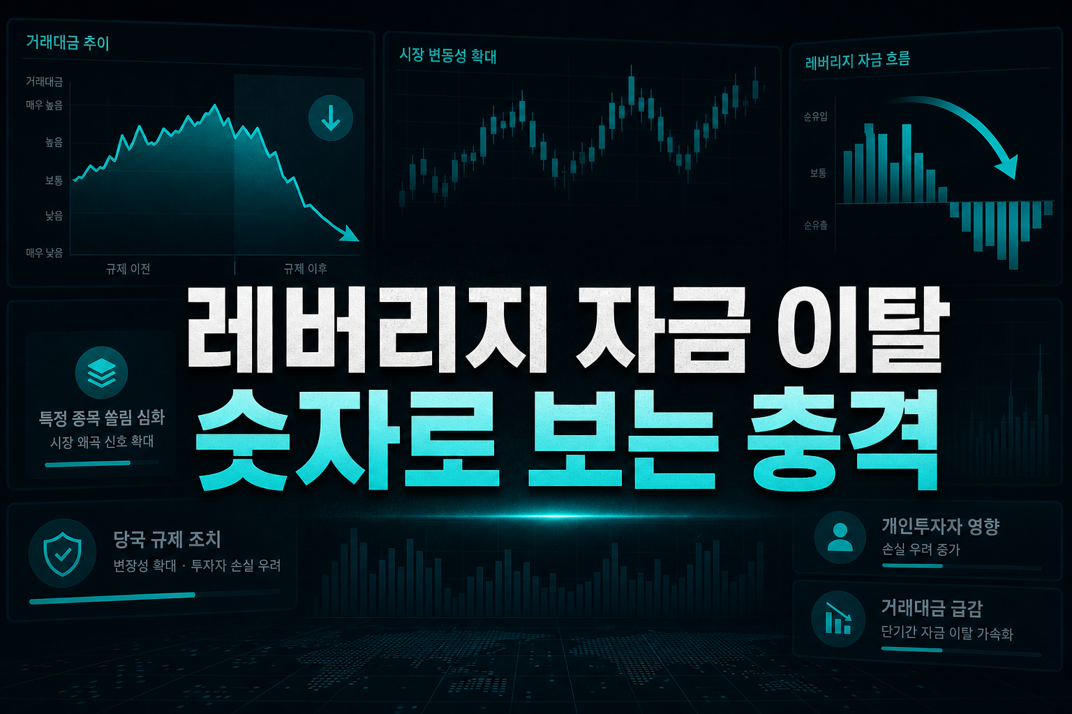 레버리지 자금 이탈, 숫자로 보는 충격