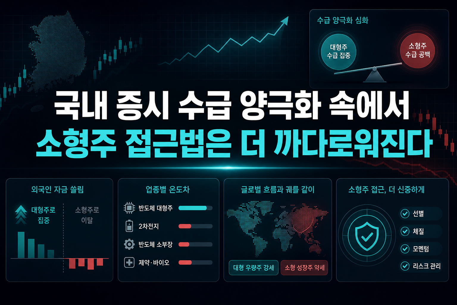 국내 증시 수급 양극화 속에서 소형주 접근법은 더 까다로워진다