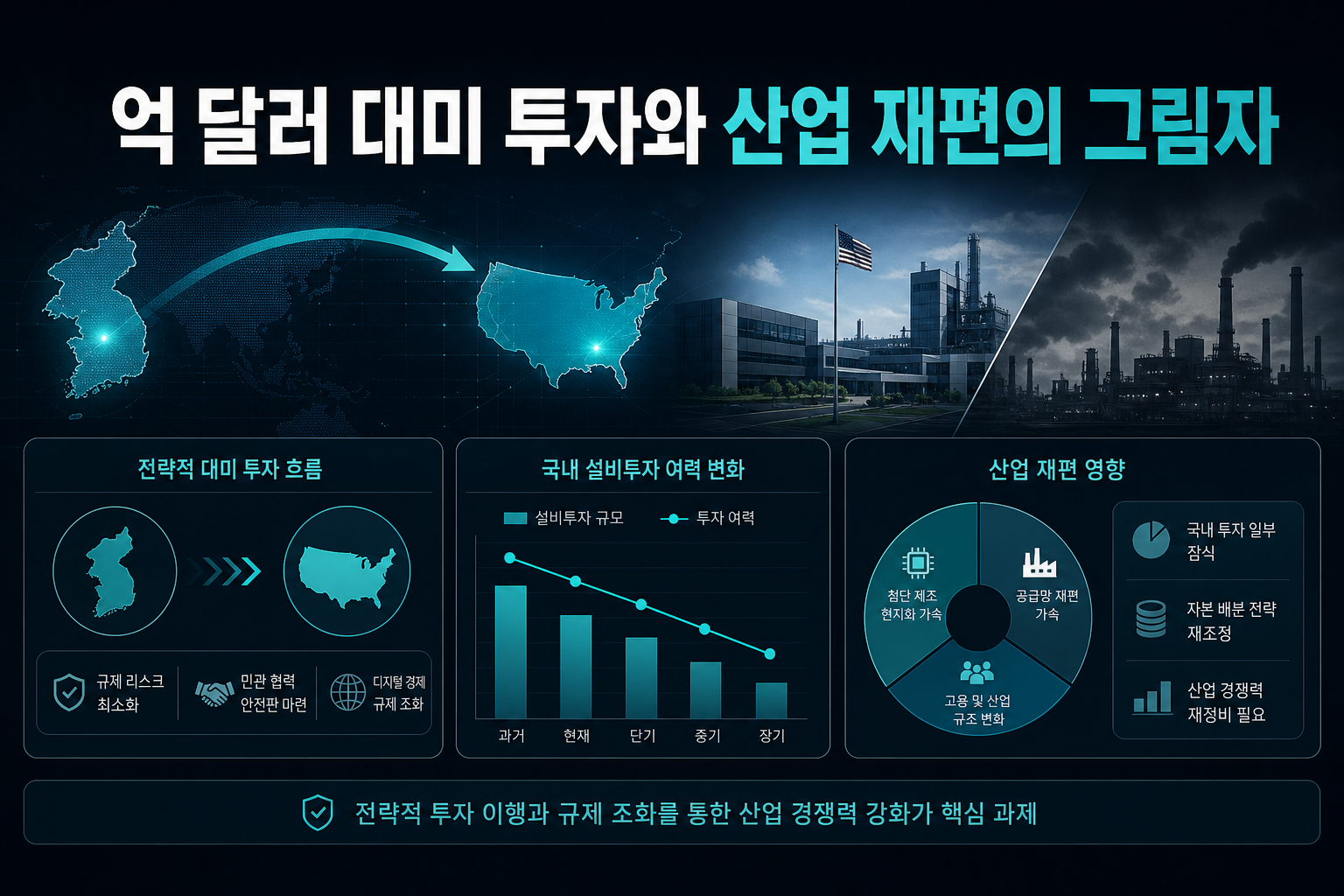 3,500억 달러 대미 투자와 산업 재편의 그림자
