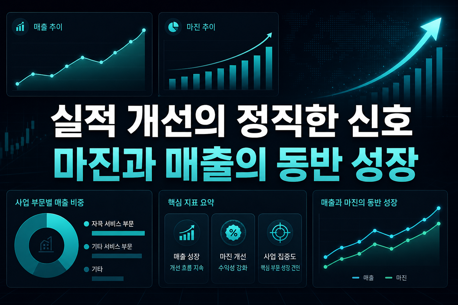 실적 개선의 정직한 신호, 마진과 매출의 동반 성장