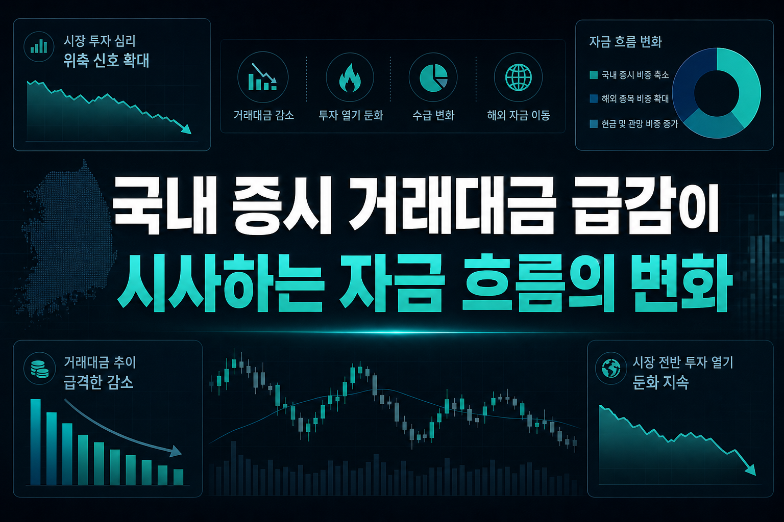 국내 증시 거래대금 급감이 시사하는 자금 흐름의 변화