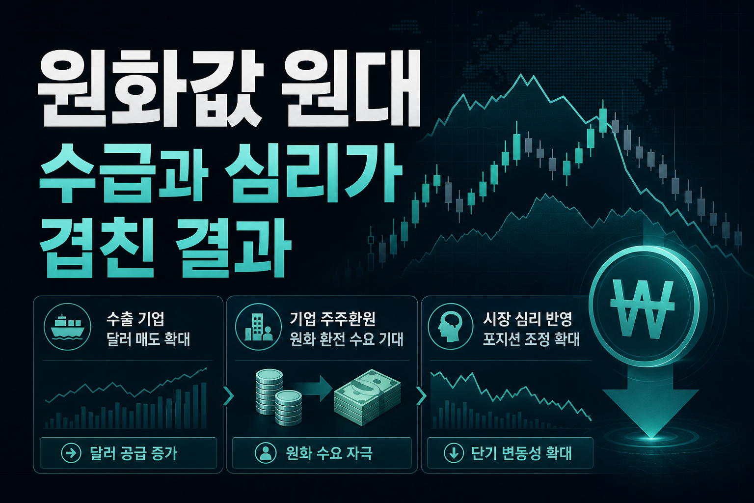 원화값 1370원대, 수급과 심리가 겹친 결과