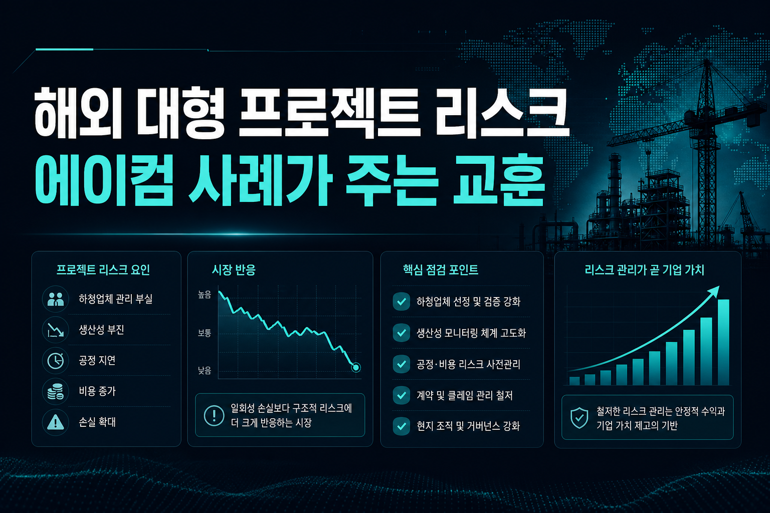 해외 대형 프로젝트 리스크, 에이컴 사례가 주는 교훈