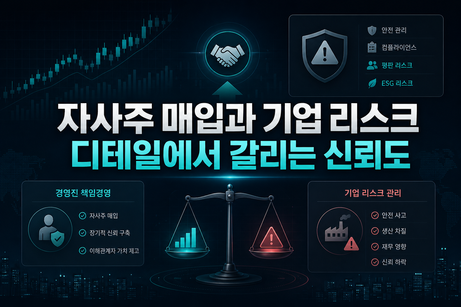 자사주 매입과 기업 리스크, 디테일에서 갈리는 신뢰도