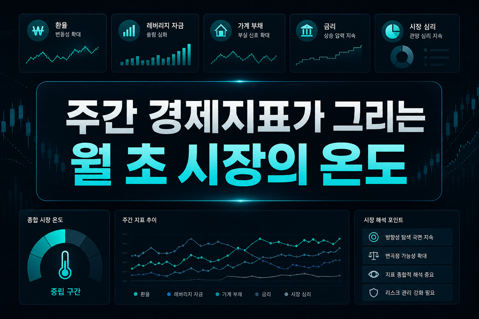 주간 경제지표가 그리는 8월 초 시장의 온도