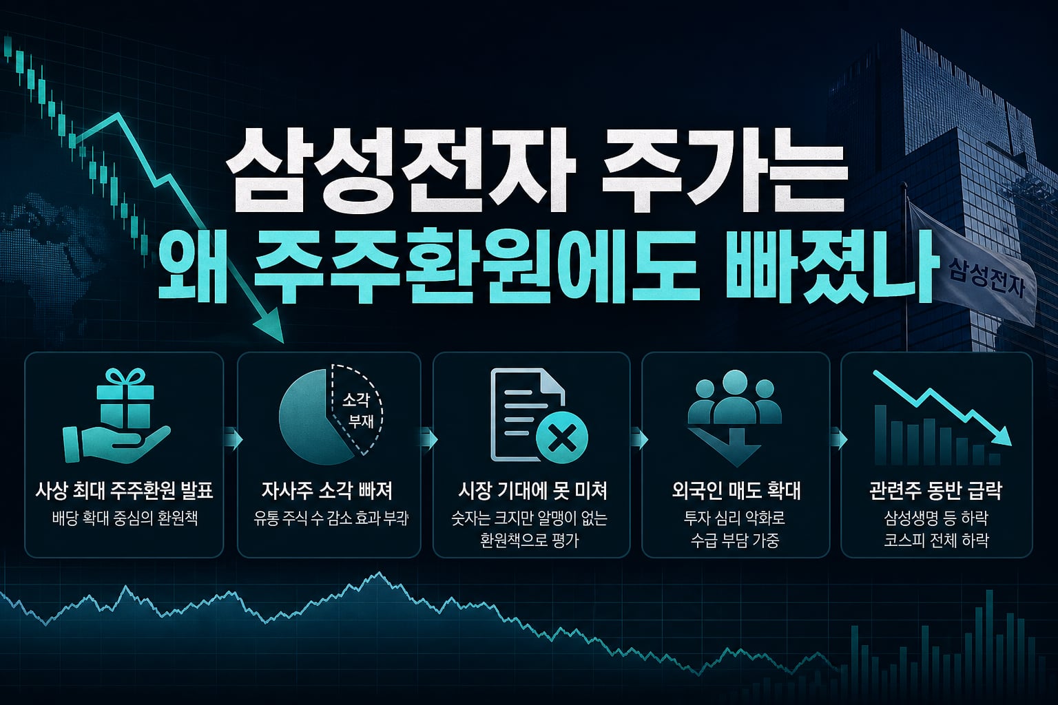 삼성전자 주가는 왜 주주환원에도 빠졌나