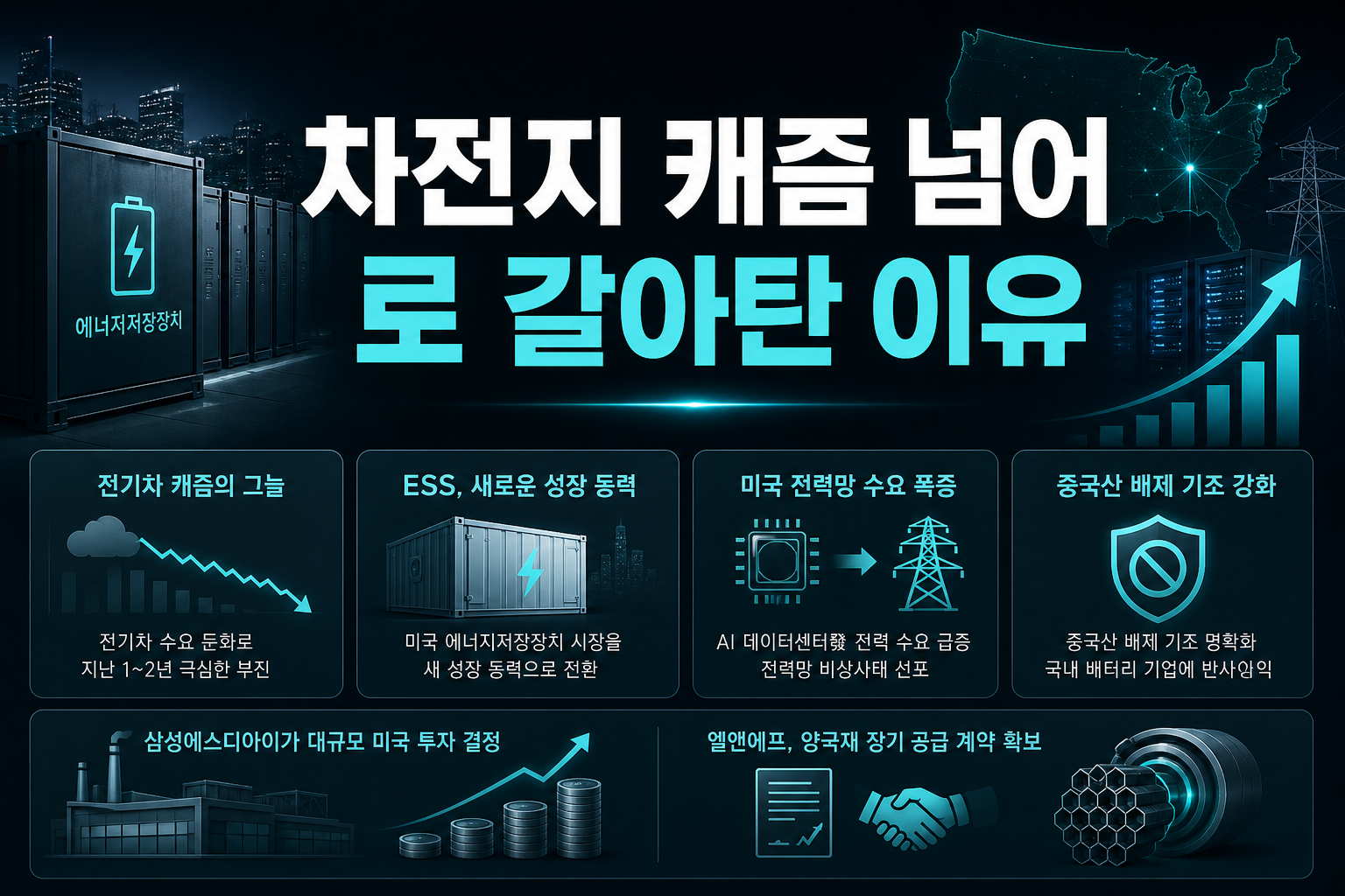 2차전지, 캐즘 넘어 ESS로 갈아탄 이유