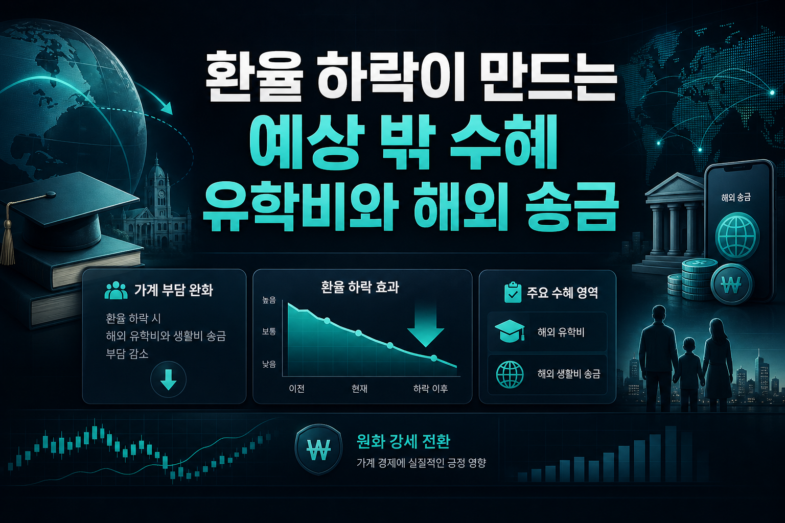 환율 하락이 만드는 예상 밖 수혜, 유학비와 해외 송금