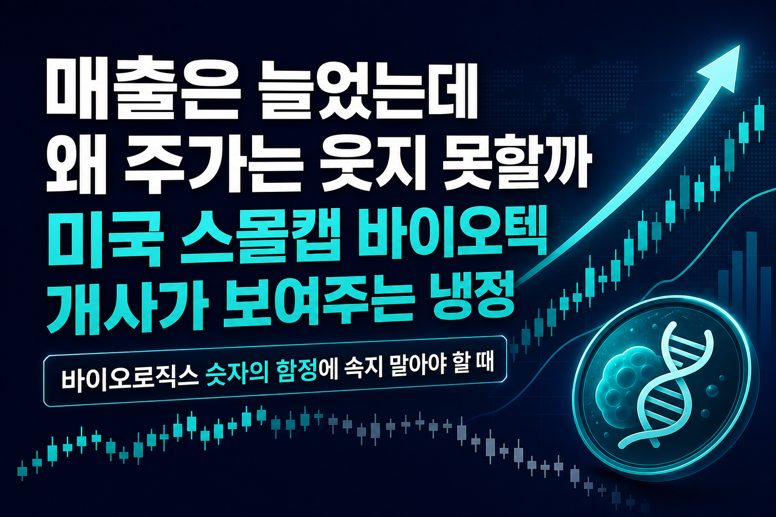 매출은 늘었는데 왜 주가는 웃지 못할까 - 미국 스몰캡 바이오텍 5개사가 보여주는 냉정한 진실
