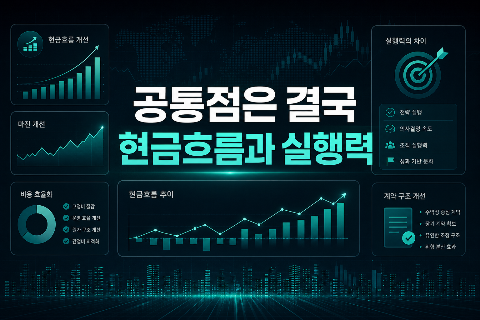 공통점은 결국 현금흐름과 실행력