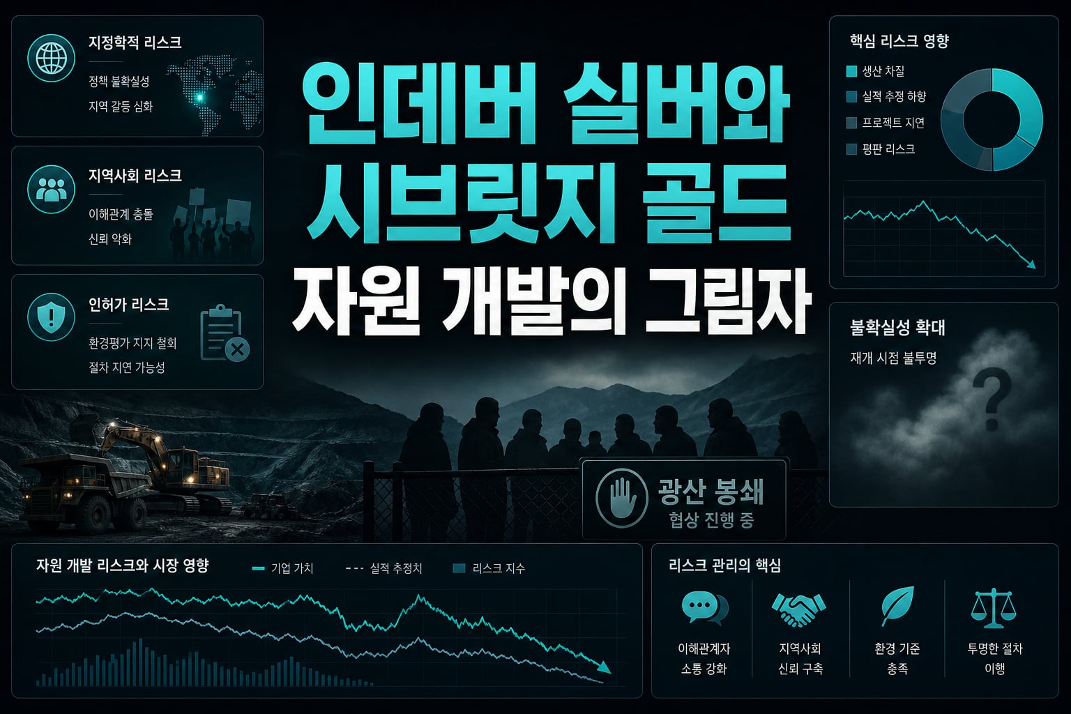 인데버 실버와 시브릿지 골드, 자원 개발의 그림자