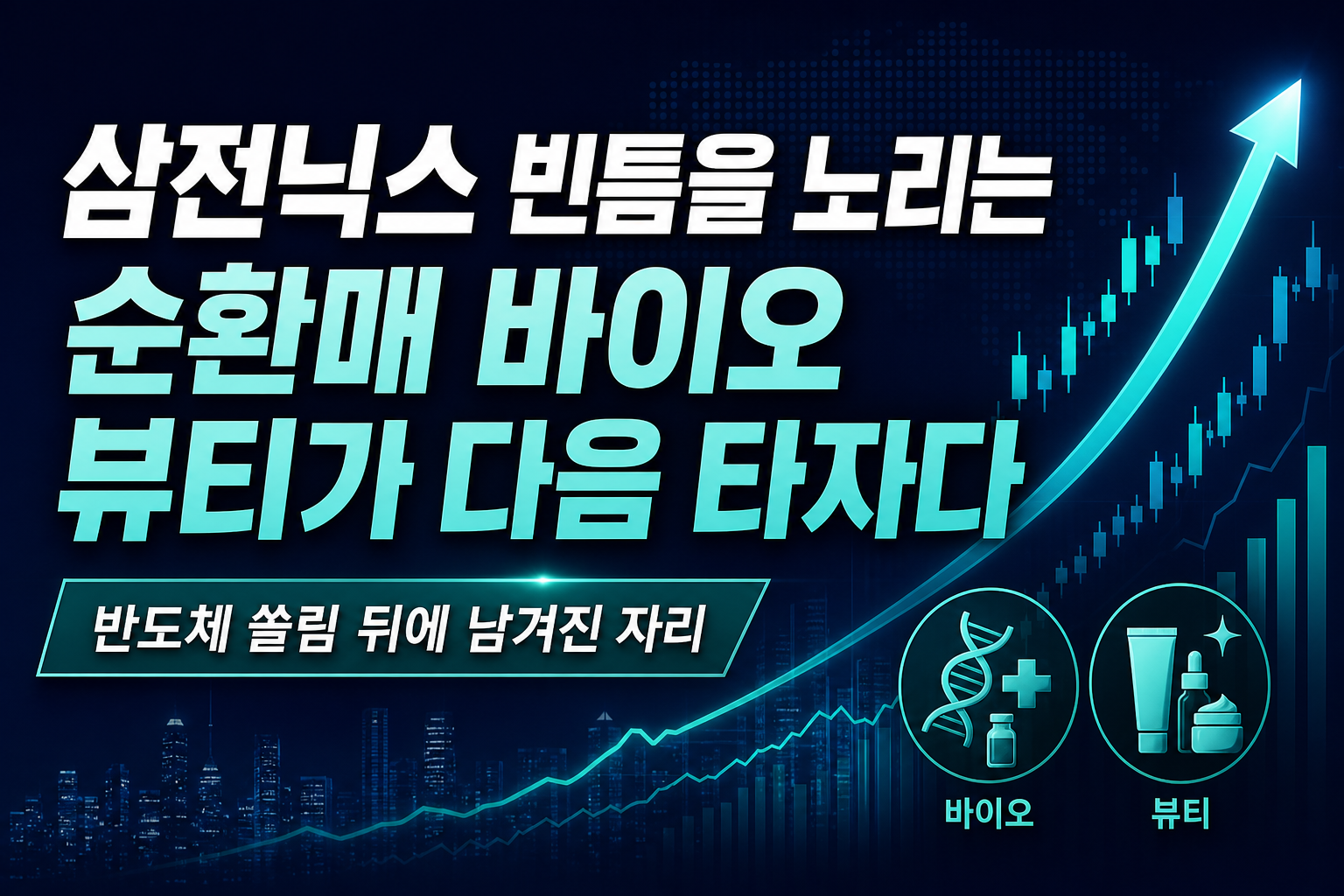 삼전닉스 빈틈을 노리는 순환매, 바이오·뷰티가 다음 타자다