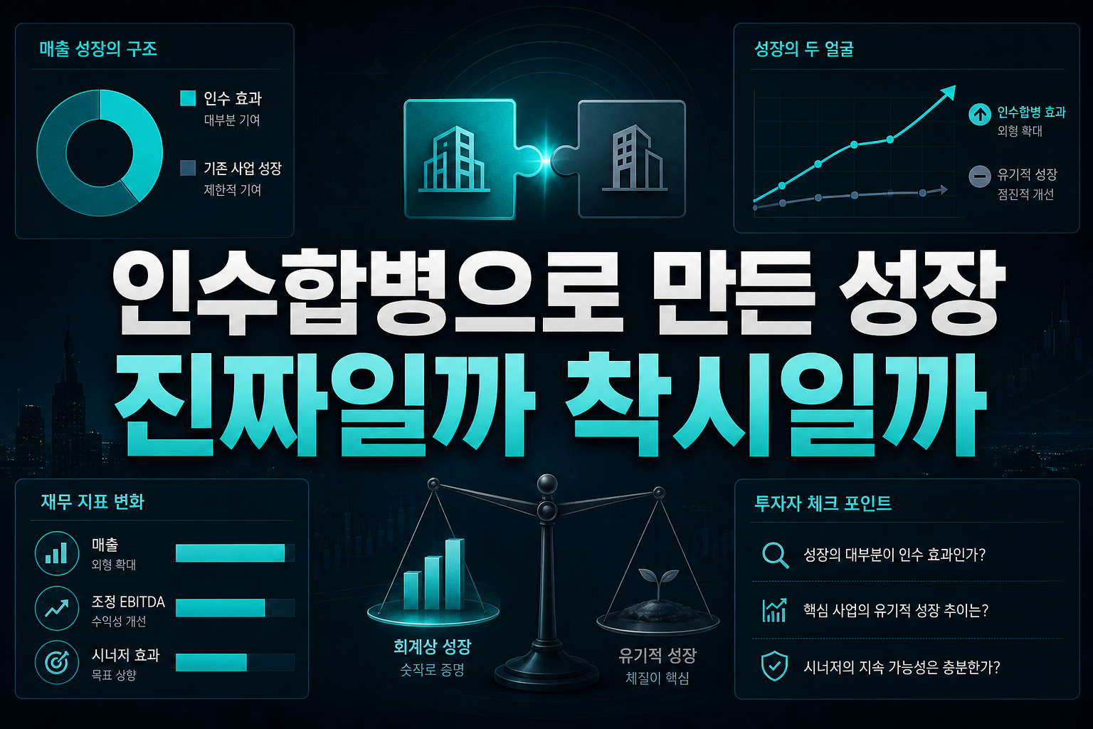 인수합병으로 만든 성장, 진짜일까 착시일까