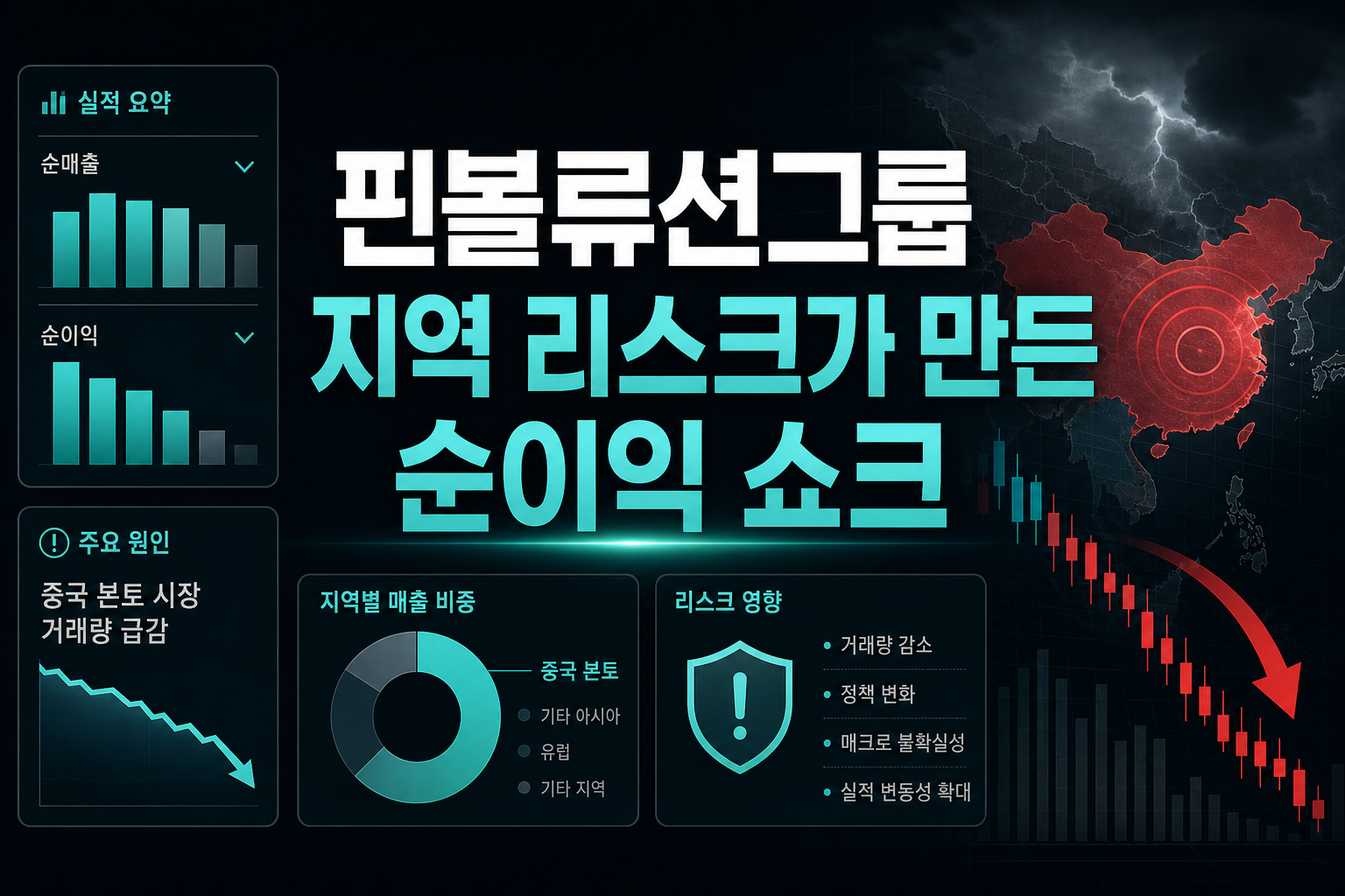 핀볼류션그룹, 지역 리스크가 만든 순이익 쇼크
