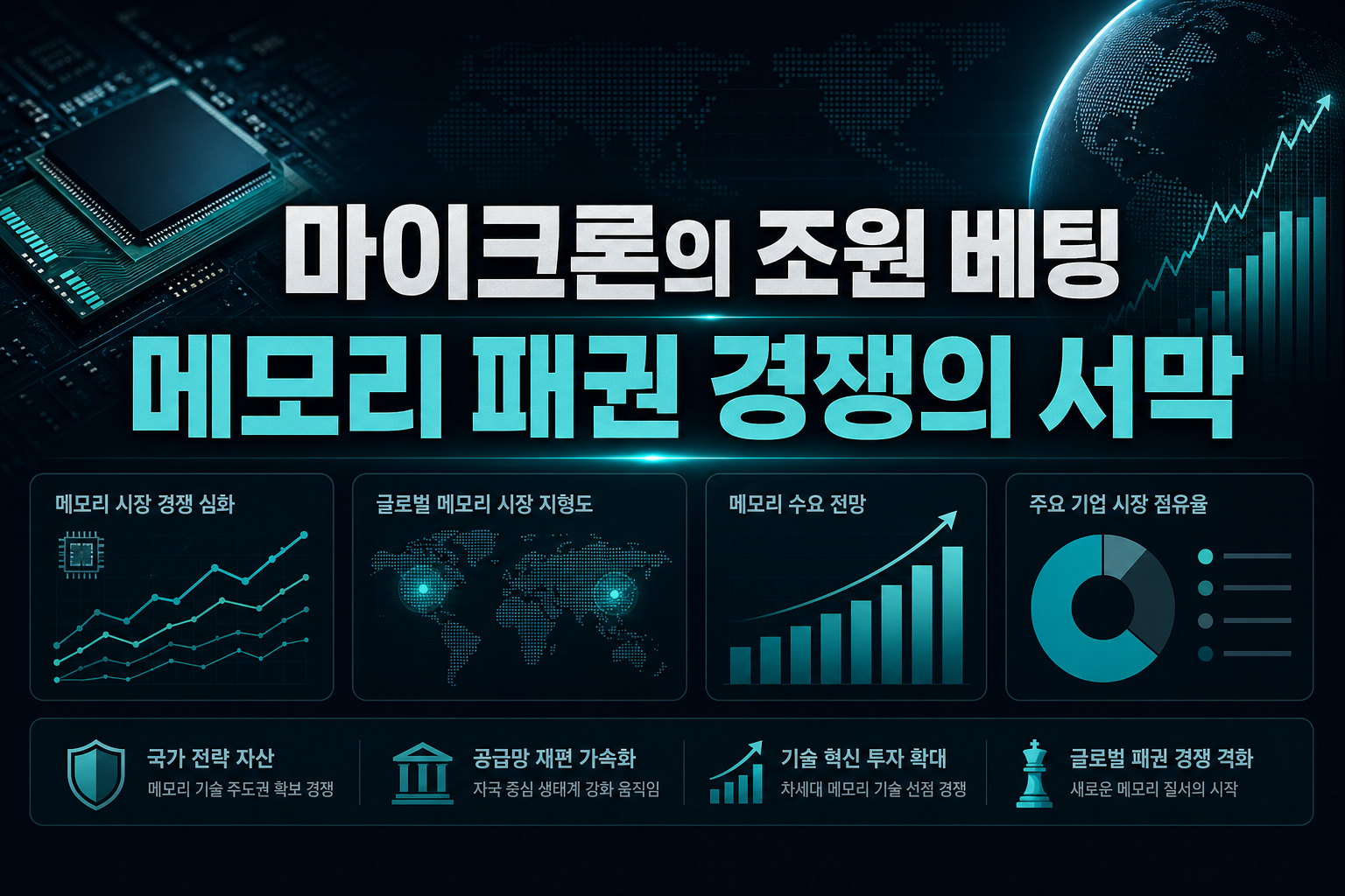마이크론의 14조원 베팅, 메모리 패권 경쟁의 서막