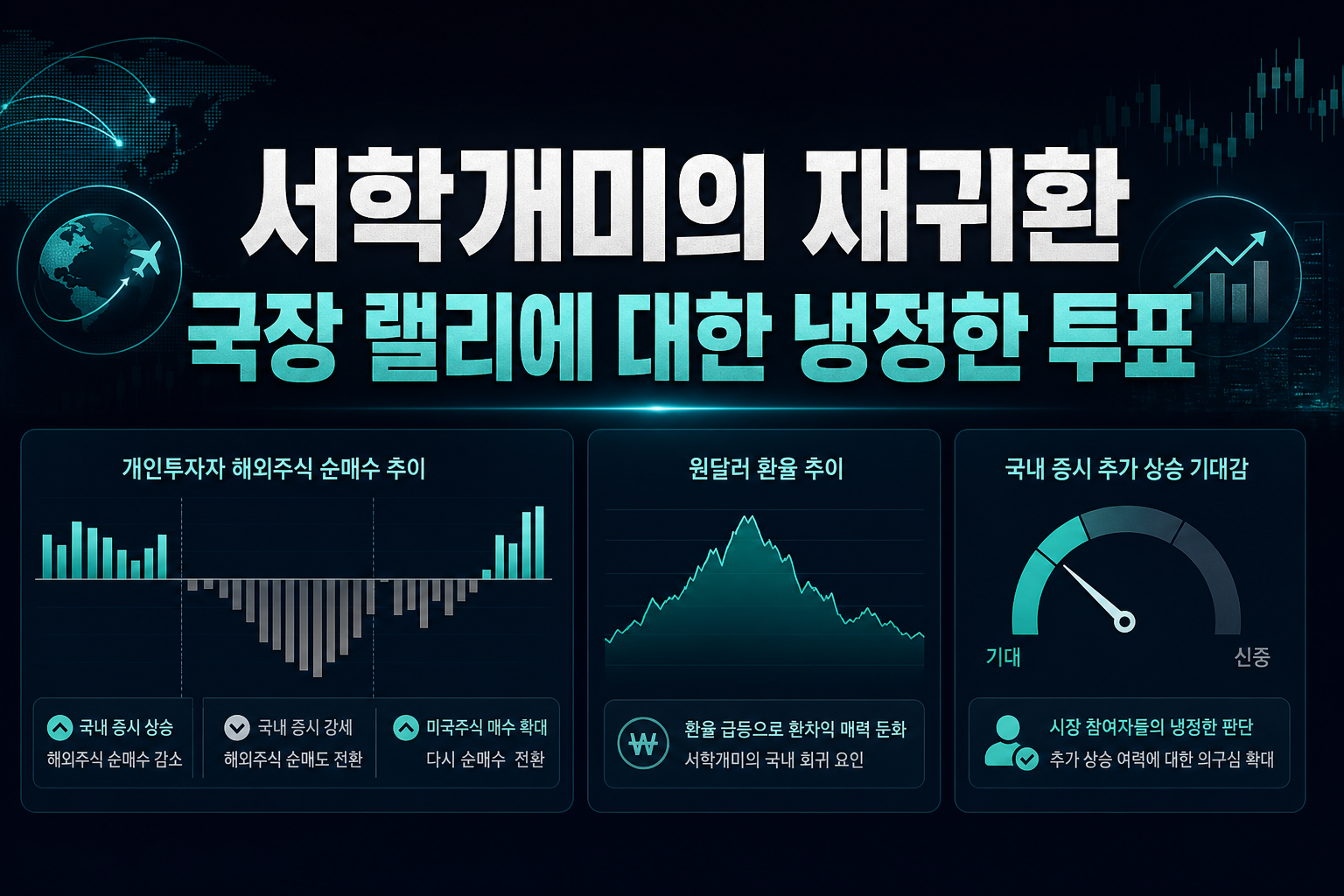 서학개미의 재귀환, 국장 랠리에 대한 냉정한 투표