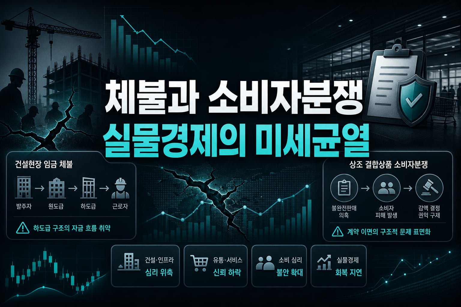 체불과 소비자분쟁, 실물경제의 미세균열