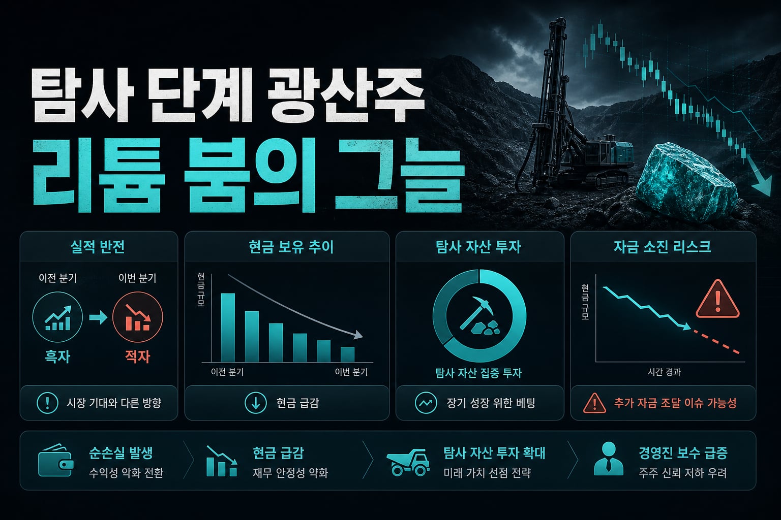 탐사 단계 광산주, 리튬 붐의 그늘
