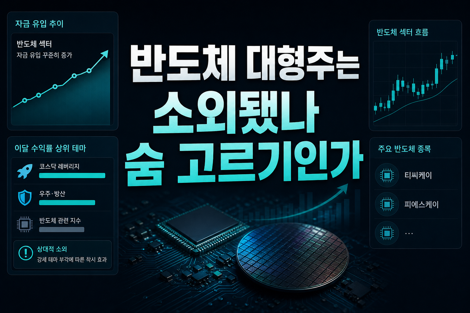 반도체 대형주는 소외됐나, 숨 고르기인가