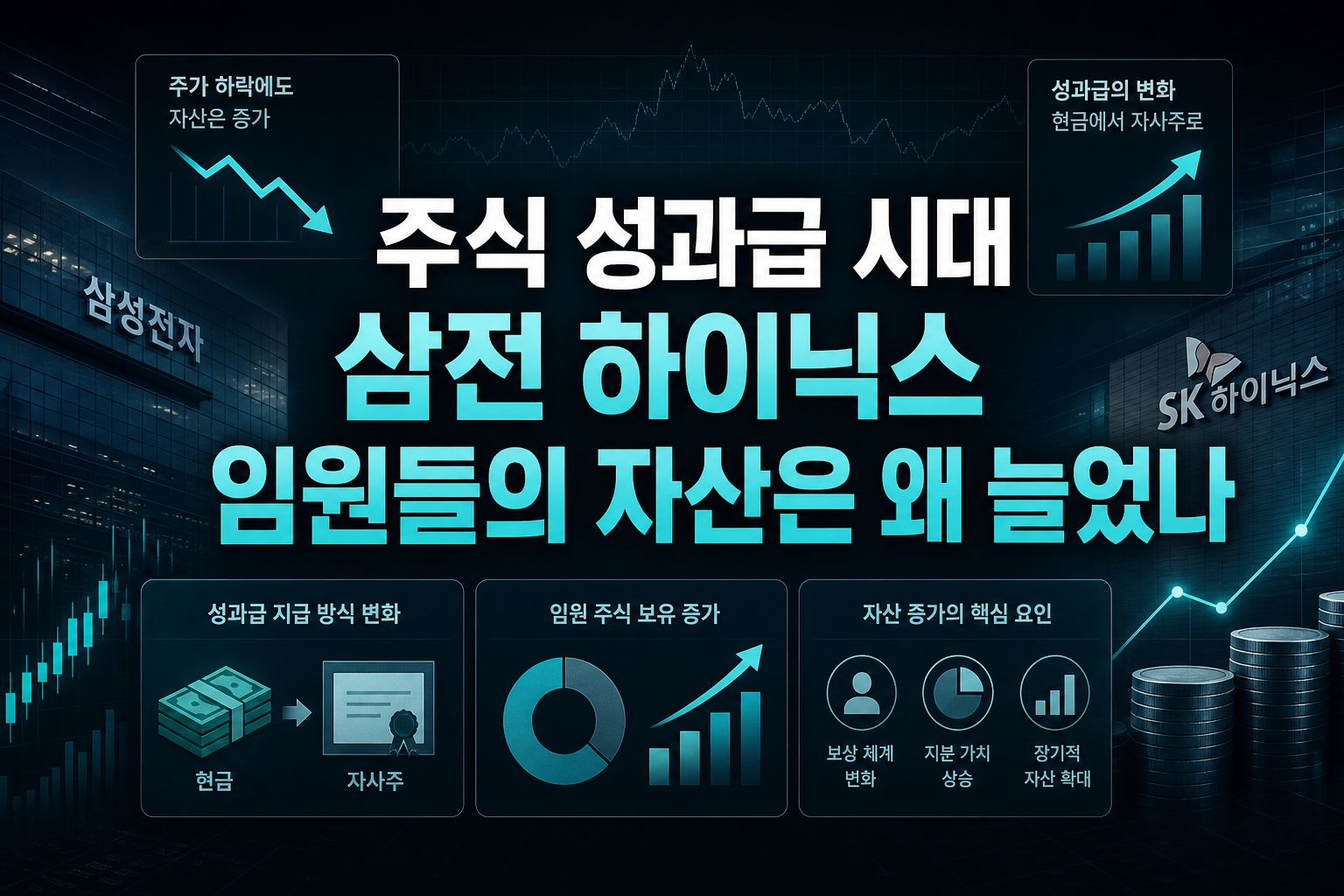 주식 성과급 시대, 삼전·하이닉스 임원들의 자산은 왜 늘었나