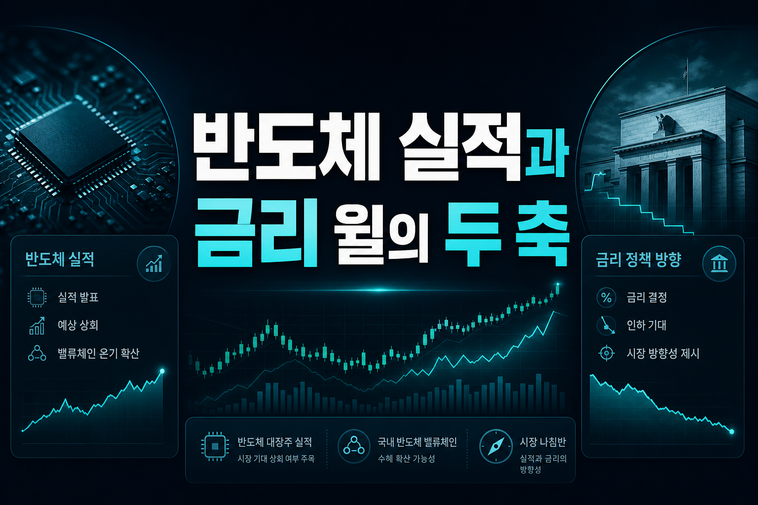 美 반도체 실적과 금리, 8월의 두 축