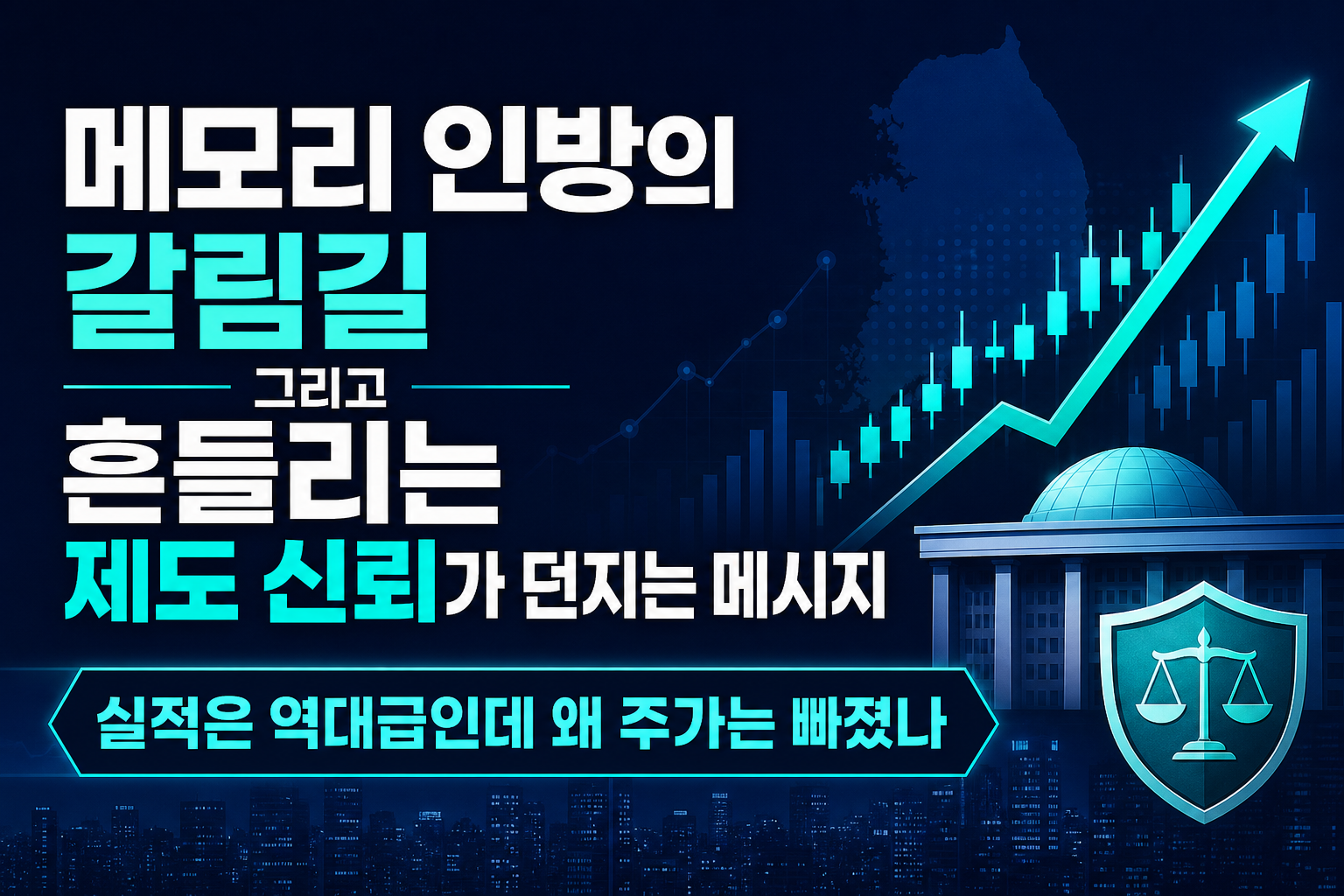 메모리 3인방의 갈림길, 그리고 흔들리는 제도 신뢰가 던지는 메시지