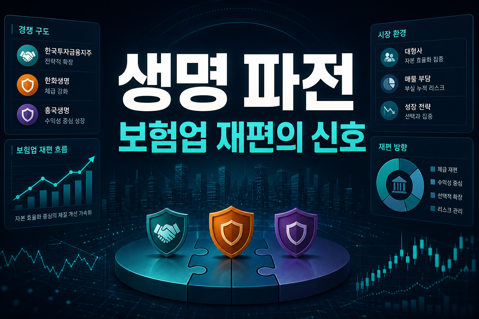 KDB생명 3파전, 보험업 재편의 신호