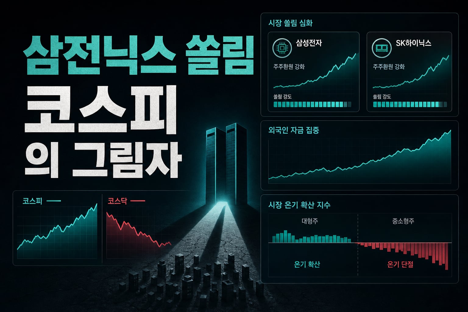 삼전닉스 쏠림, 코스피 7000의 그림자