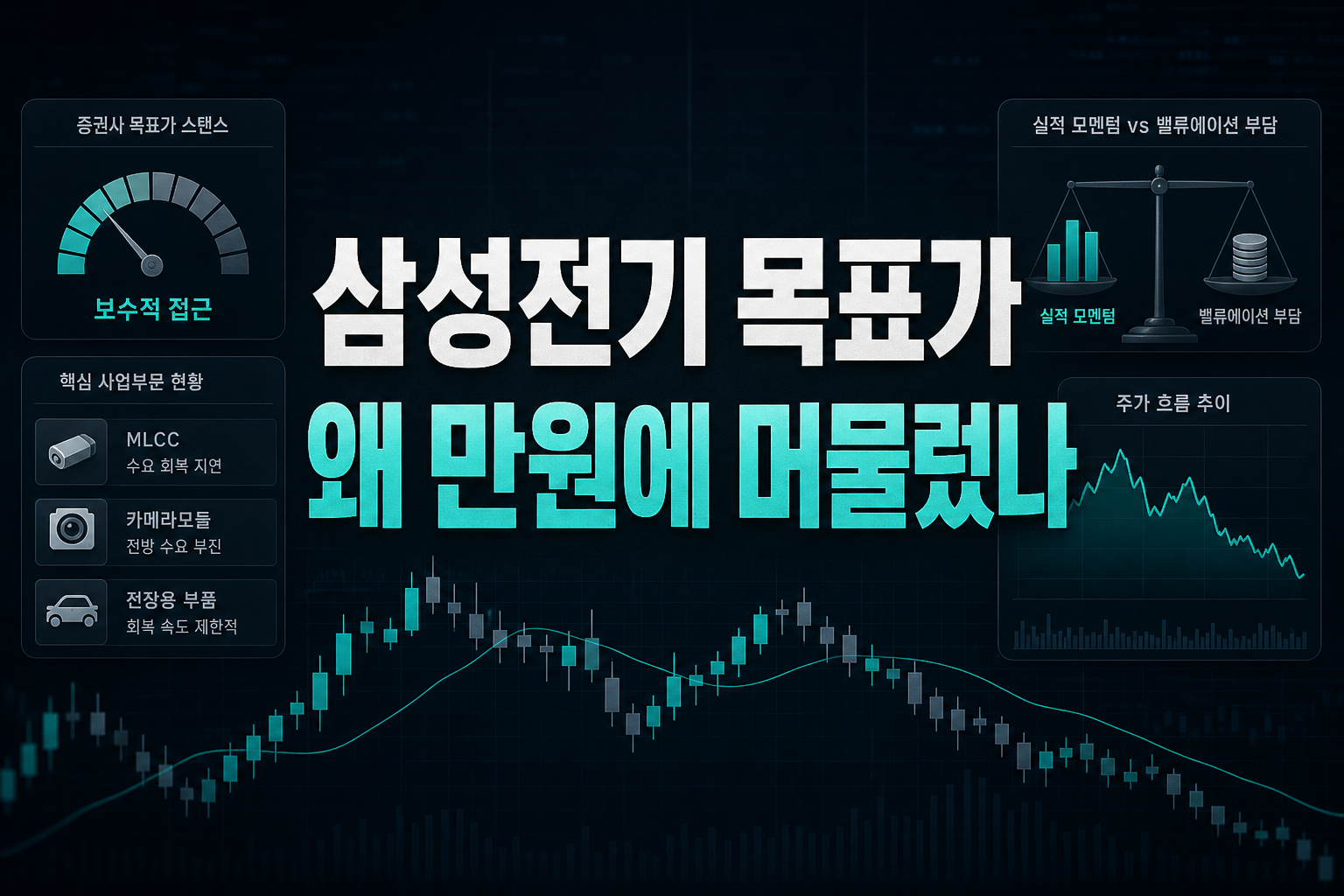 삼성전기 목표가, 왜 57만원에 머물렀나