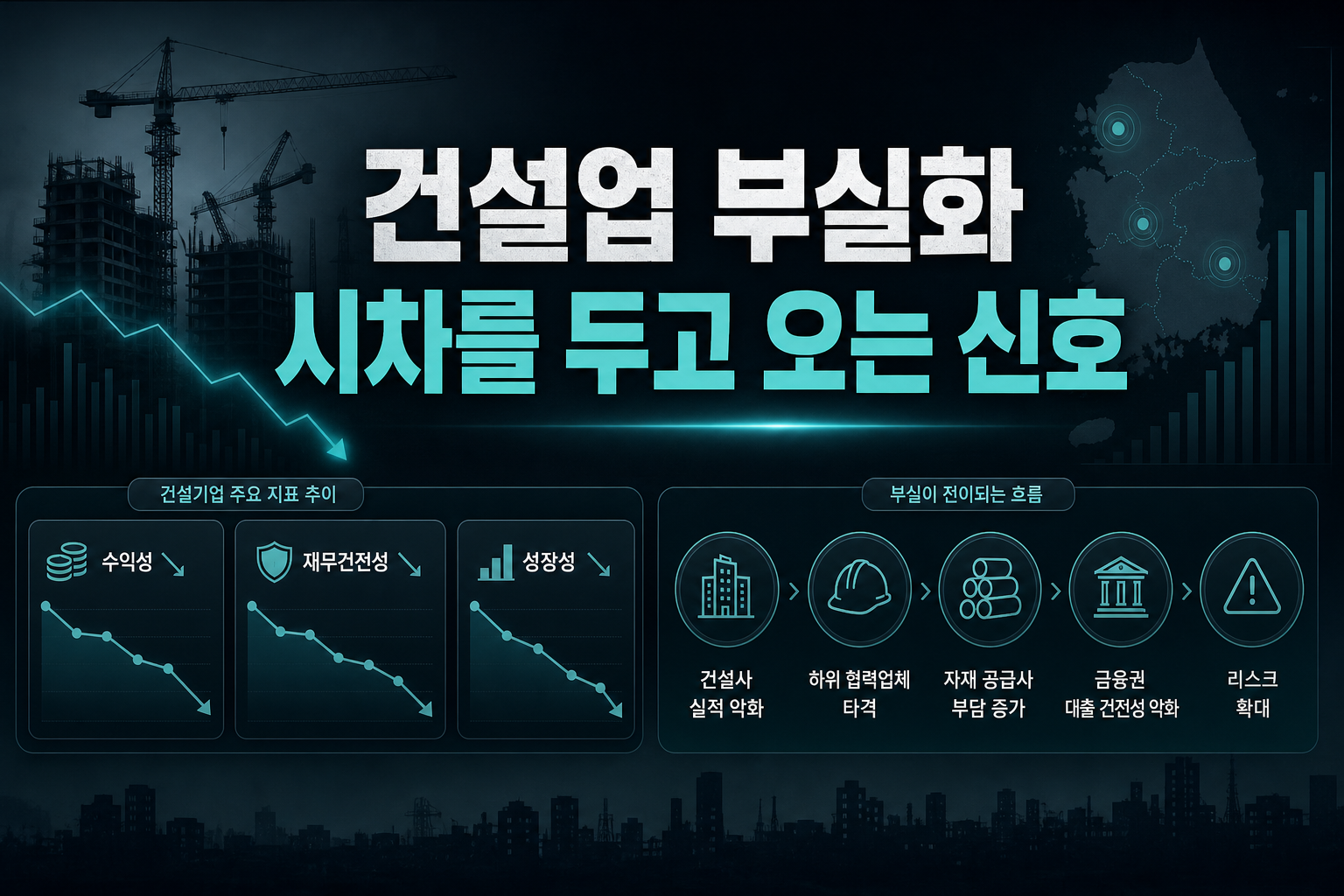 건설업 부실화, 시차를 두고 오는 신호