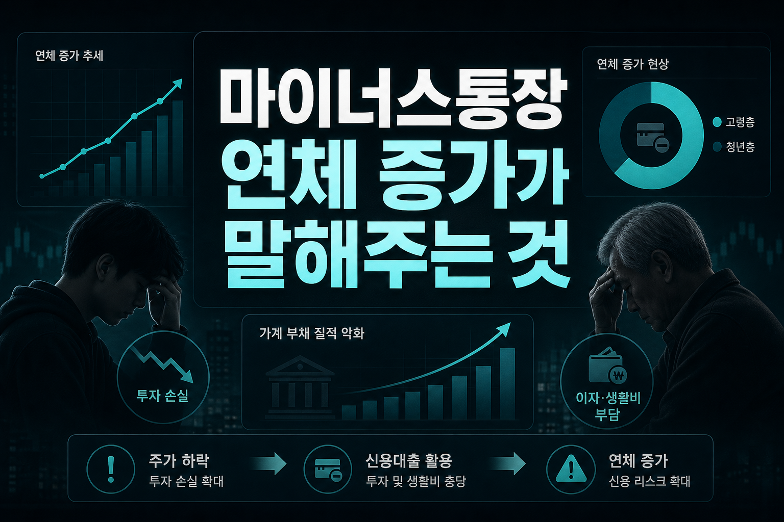 마이너스통장 연체 증가가 말해주는 것