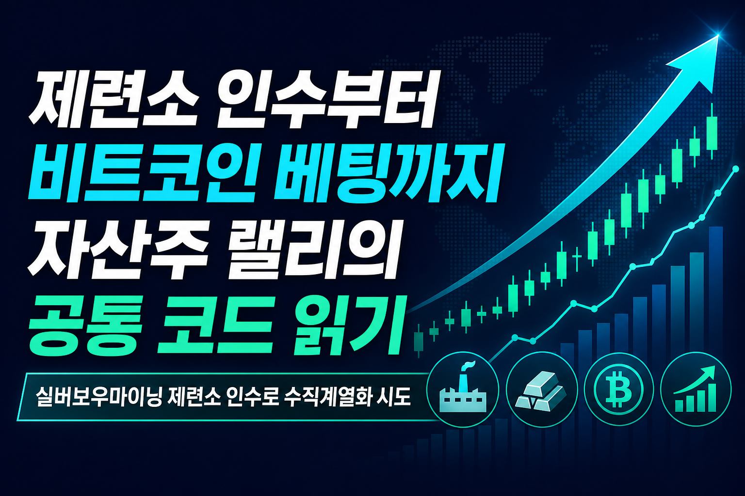 제련소 인수부터 비트코인 베팅까지, 자산주 랠리의 공통 코드 읽기