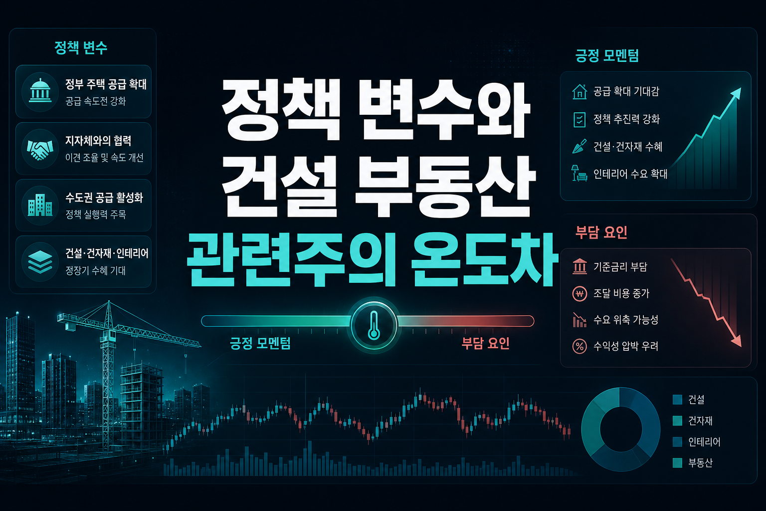 정책 변수와 건설·부동산 관련주의 온도차