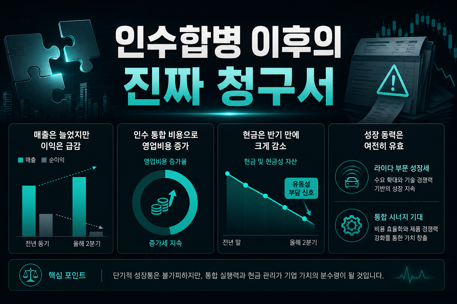 인수합병 이후의 진짜 청구서