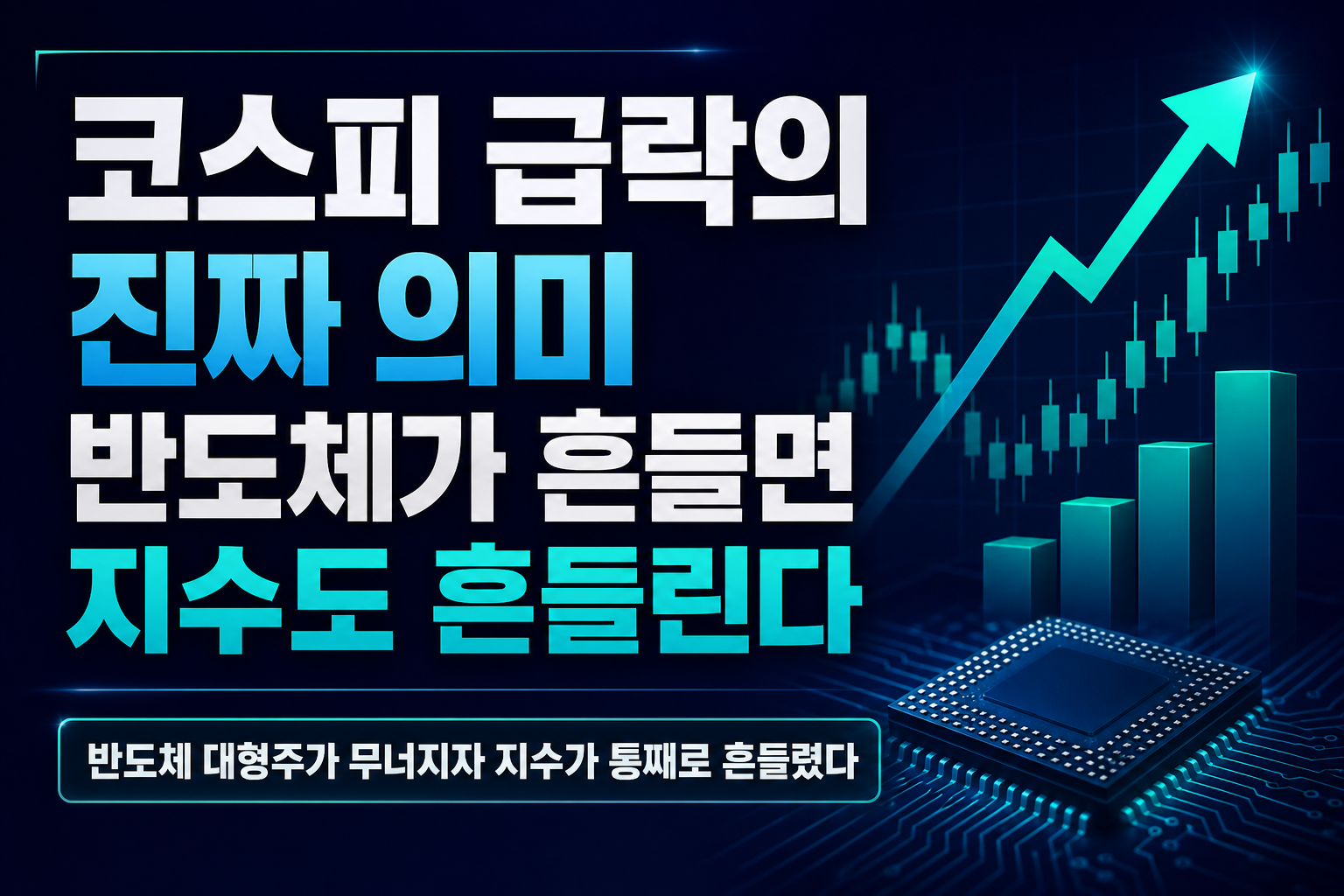 코스피 4.6% 급락의 진짜 의미, 반도체가 흔들면 지수도 흔들린다