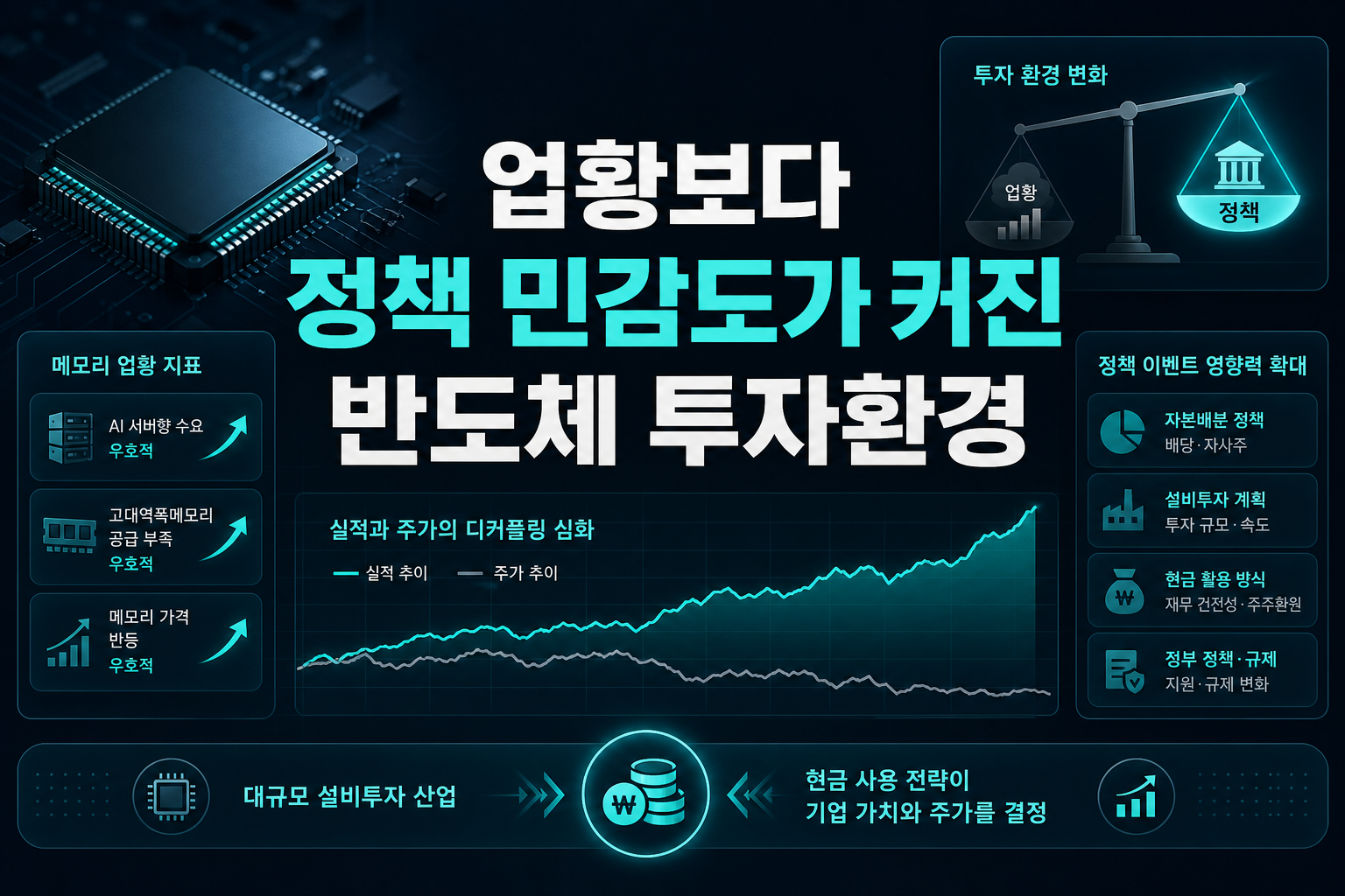업황보다 정책 민감도가 커진 반도체 투자환경