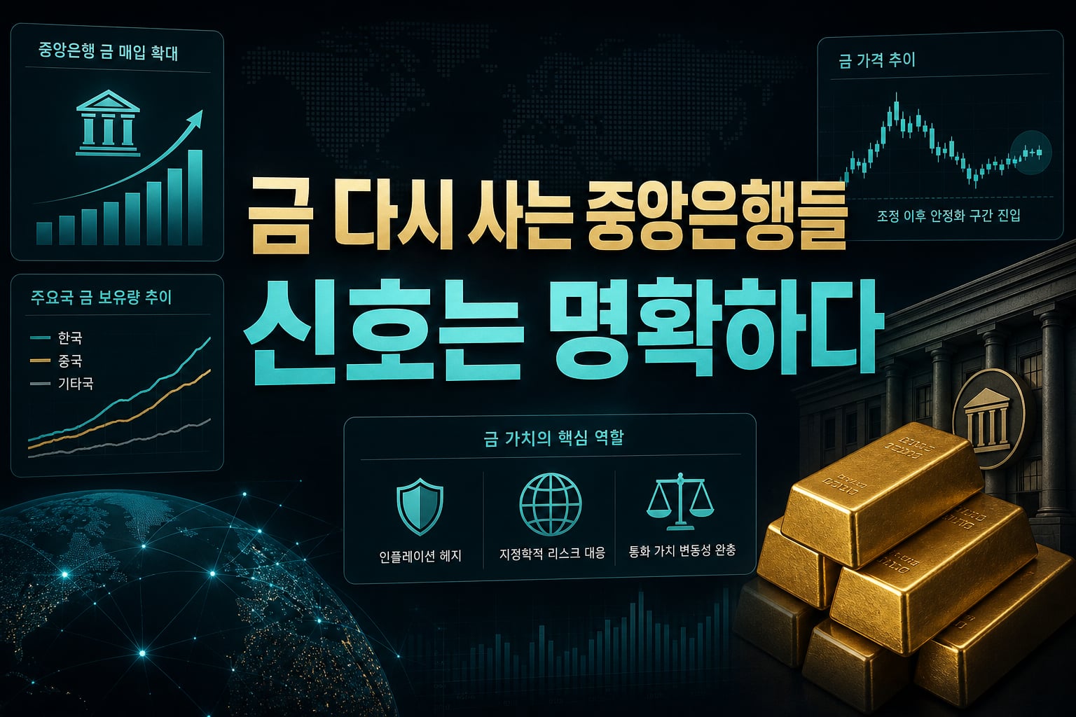 금 다시 사는 중앙은행들, 신호는 명확하다