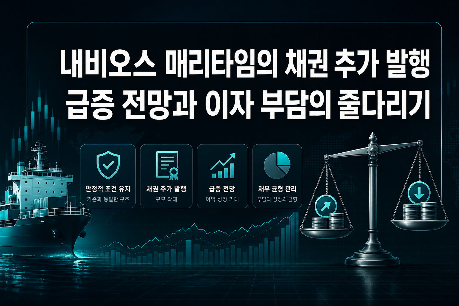 내비오스 매리타임의 채권 추가 발행, EPS 급증 전망과 이자 부담의 줄다리기
