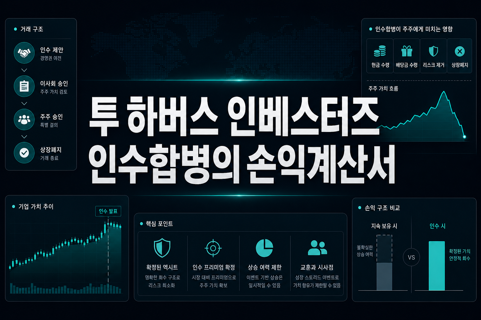 투 하버스 인베스터즈, 인수합병의 손익계산서