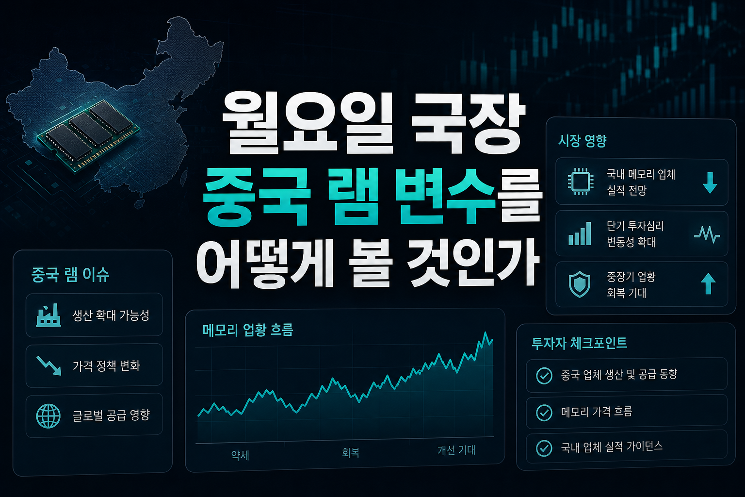 월요일 국장, 중국 D램發 변수를 어떻게 볼 것인가